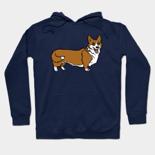 Pembroke Welsh Corgi Red and White Hoodie